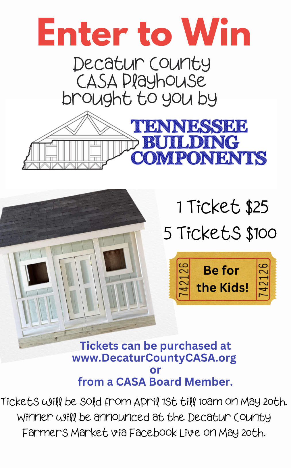 Decatur County Casa Playhouse flyer