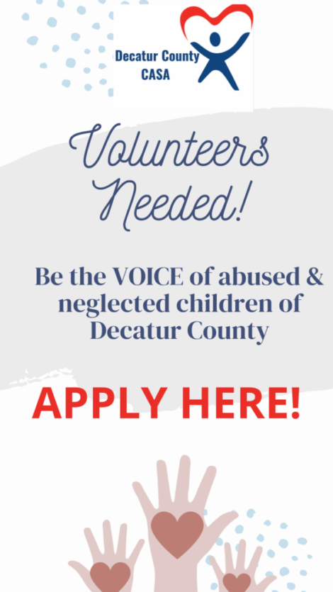 Volunteers needed apply here graphic